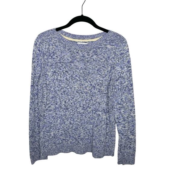 CROFT & BARROW / purple white marked crew neck sweater / M - Picture 1 of 7